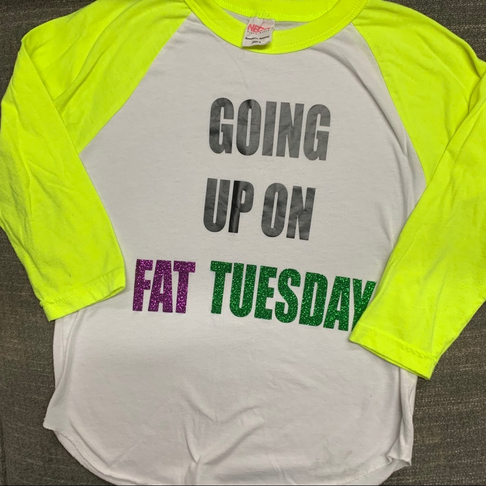 NEON American Apparel Tee, size 8!